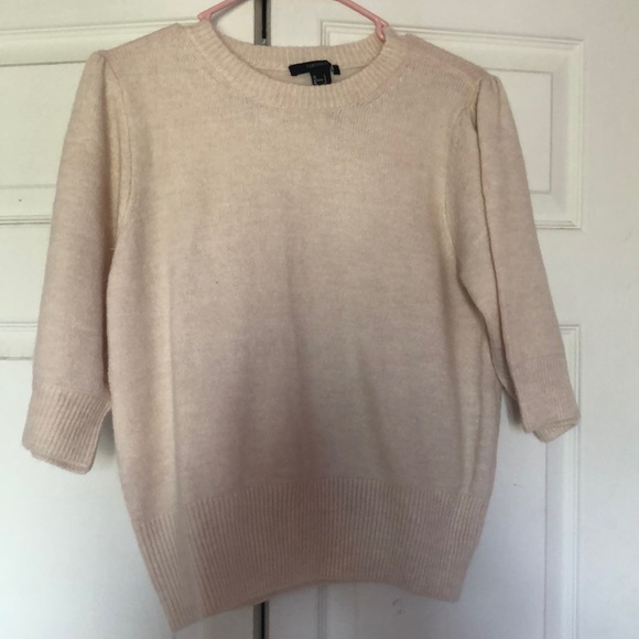 Beige scoop neck thick top from forever 21 - Picture 1 of 1